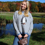 Penguin Stripe Graphic Sweater