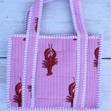 The Ellie Mini Tote - Pink Lobster