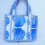 The Ellie Mini Tote - Blue Shells