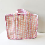 The Ellie Mini Tote -  Green Gingham