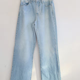 Relaxed Straight Light Wash Denim