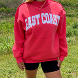 East Coast Mockneck Sweatshirt - Red