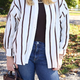 Georgina Top - Brown Stripe