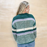 Juniper Green Striped Sweater