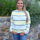 Remy Striped Cardigan - Butter
