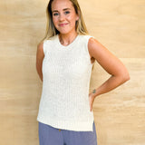 New Light Sweater Tank - Off White