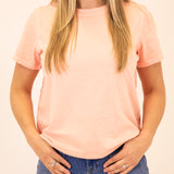 Laid Back Tee - Peach Cream