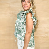 Tea Time Pattern Blouse