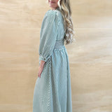 Subtle Charm Stripe Midi Dress