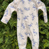 Sweet Hanna Velour Zipper Footie