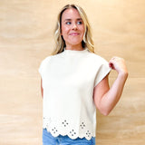 Small Details Top - Ecru