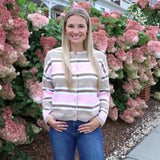 Annalise Striped Cardigan