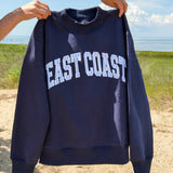 East Coast Seersucker Mockneck Sweatshirt