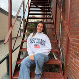 East Coast American Flag Mockneck