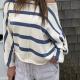 Refined Striped Slouchy Sweater