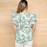 Tea Time Pattern Blouse