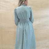 Subtle Charm Stripe Midi Dress