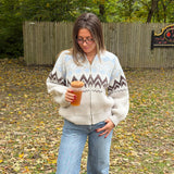 Stowe Chunky Zip Up Sweater Jacket