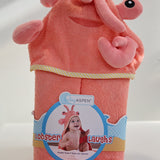 Kids Hooded Towel - Lobster