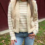 Katherine Stripe Sweater - Cream Combo