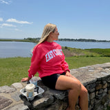 East Coast Mockneck Sweatshirt - Red