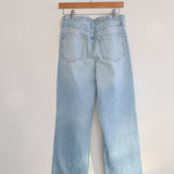 Relaxed Straight Light Wash Denim