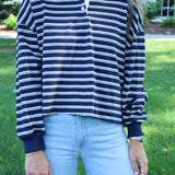 Leah Oversized Polo Top