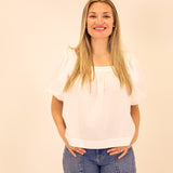 Genevieve Top - White