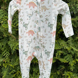 Sweet Baby Dinos Zipper Footie