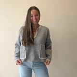 Notch Neck Cozy Sweater