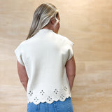 Small Details Top - Ecru