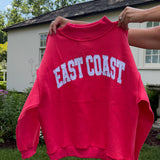 East Coast Mockneck Sweatshirt - Red
