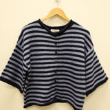 Kelsey Half Sleeve Cardigan - Navy Blue