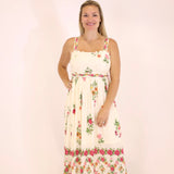 Daisy Garden Maxi - Khaki