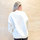 Oversized Fleece Sweatshirt - Pearled Ivory