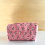 The Hallie Makeup Bag-Block