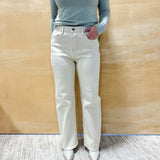 Cotton Denim Pant - Ecru
