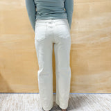 Cotton Denim Pant - Ecru