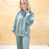 Feeling Cozy Pullover - Sage