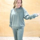 Feeling Cozy Pullover - Sage
