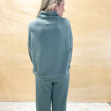 Scuba V-Neck Jacket - Sage