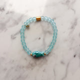 Callie Bracelet - Blue with Teal Fish
