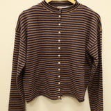 Elisa Cardigan - Brown/Navy