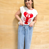 Smooth Sailing Tie Front Denim Pants