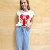 Smooth Sailing Tie Front Denim Pants