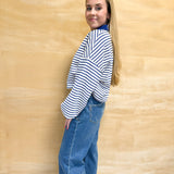 Allison Cropped Denim Straight Leg Jeans
