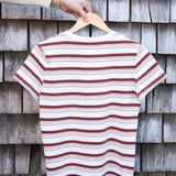 Asher Tee - Pink Burgundy Stripe