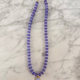 Callie Necklace - Purple/Light Blue with Sardine