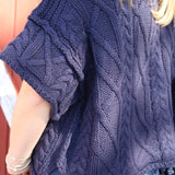 Cora Cable Knit Short Sleeve Sweater