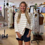 All Day Oversized Striped Top